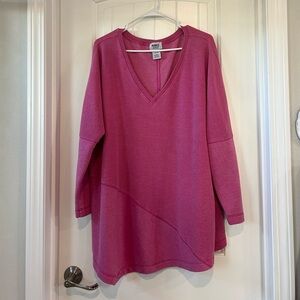 Pink V-Neck Sweater